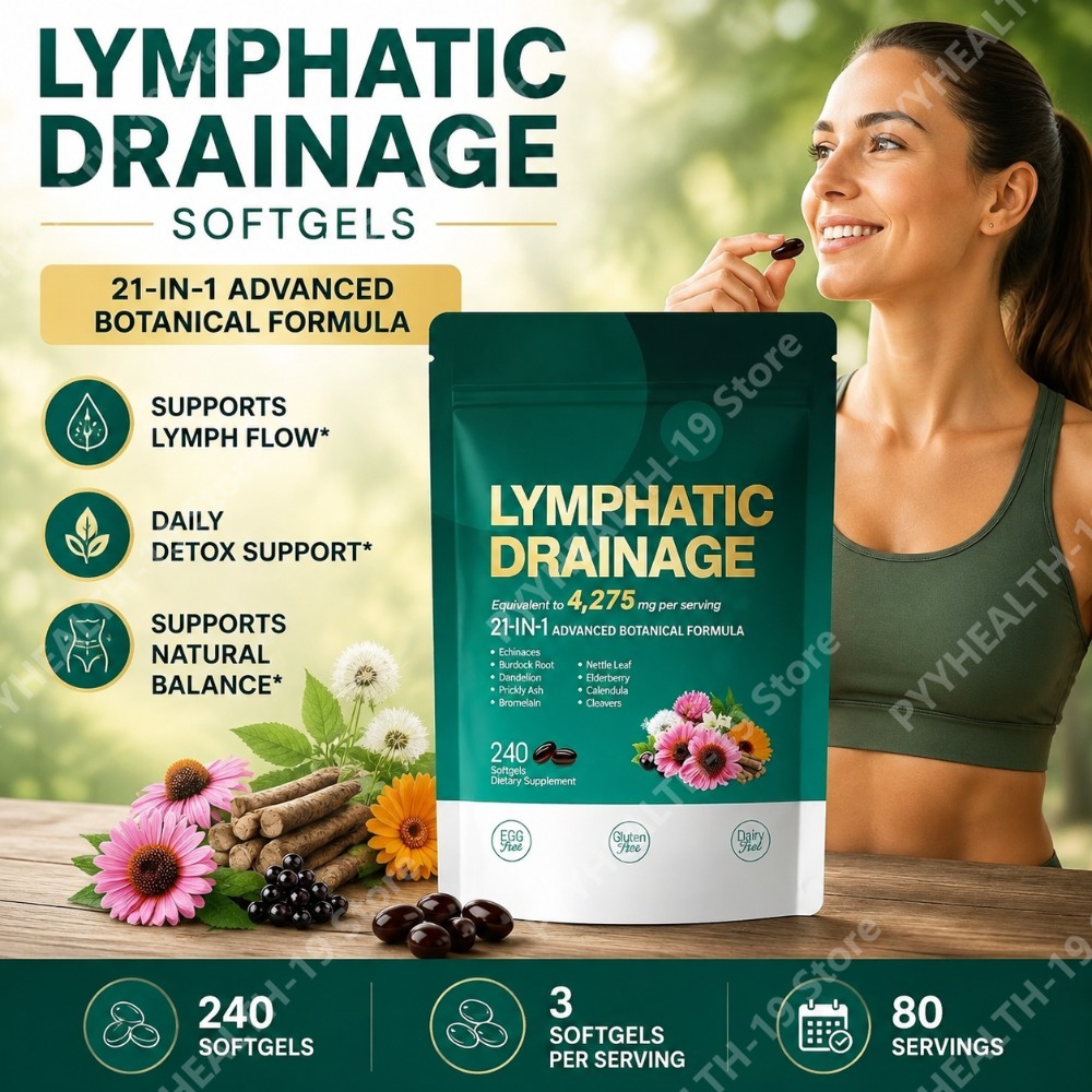 Herbal Wellness For You - Cápsulas de Drenaje Linfático, Mezcla Herbal