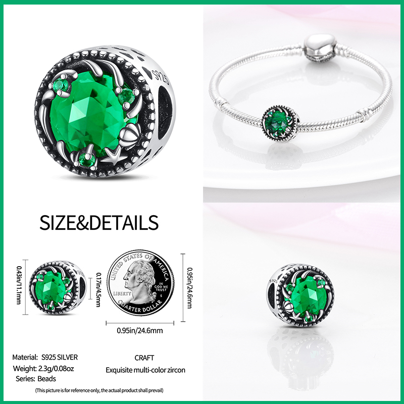 Plata de Ley 925 árbol de la v - Red Clover Flower reseña y precio