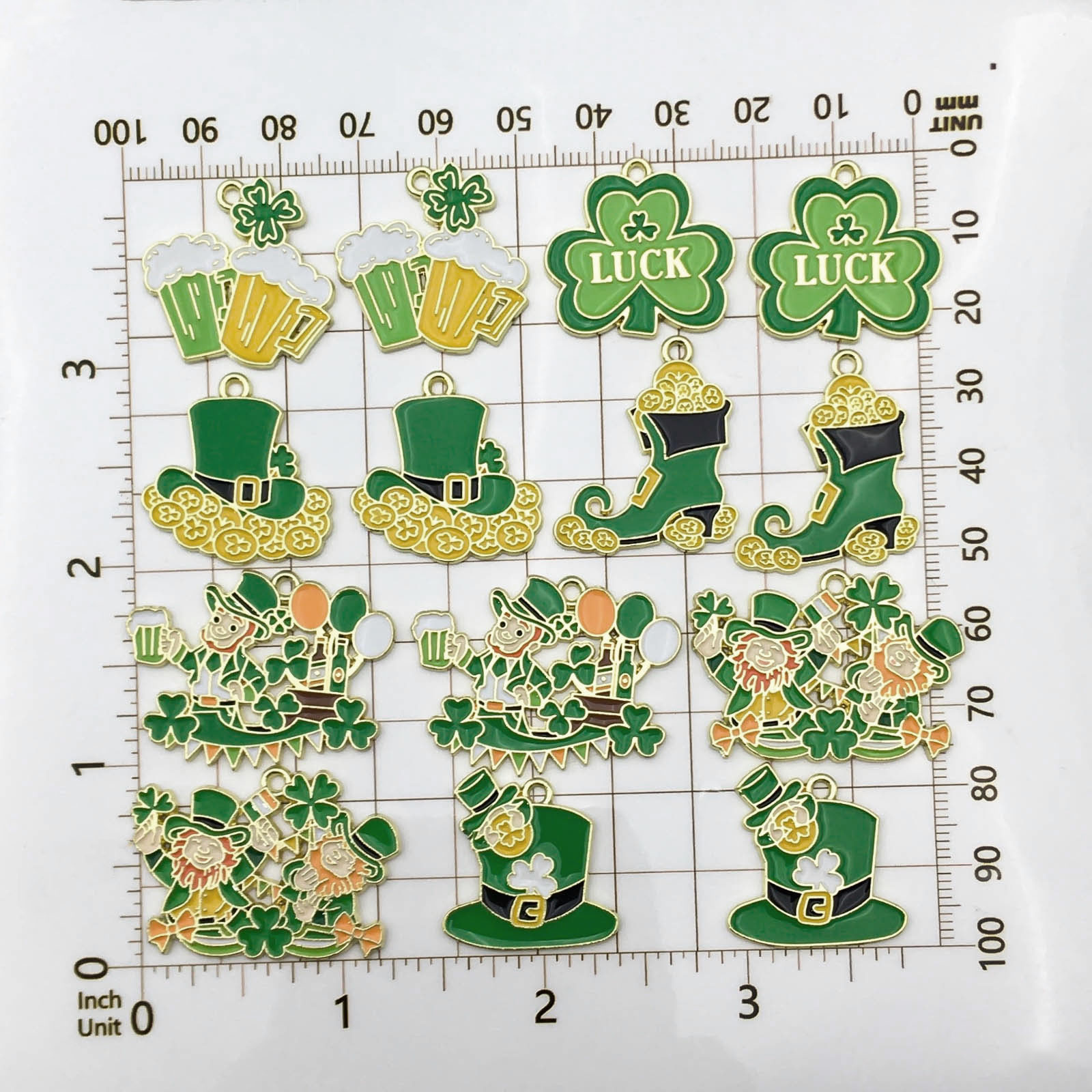 10/14 Uds. Esmalte verde trébo - Red Clover Flower reseña y precio