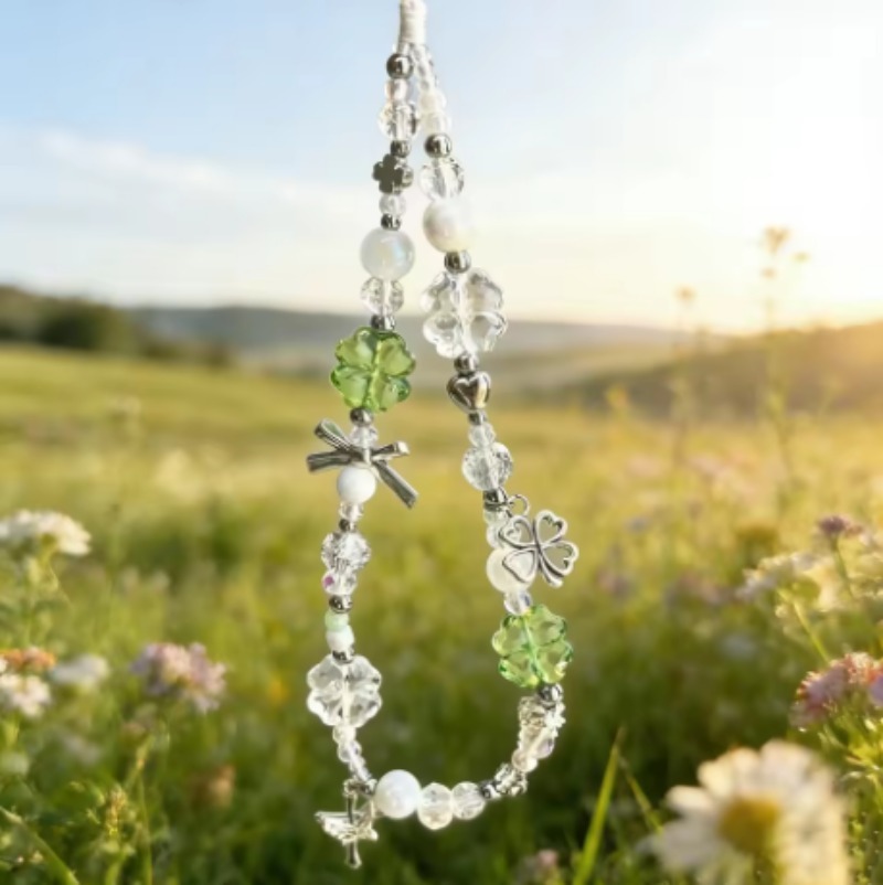 Llavero de Trébol de la Suerte - Red Clover Flower reseña y precio