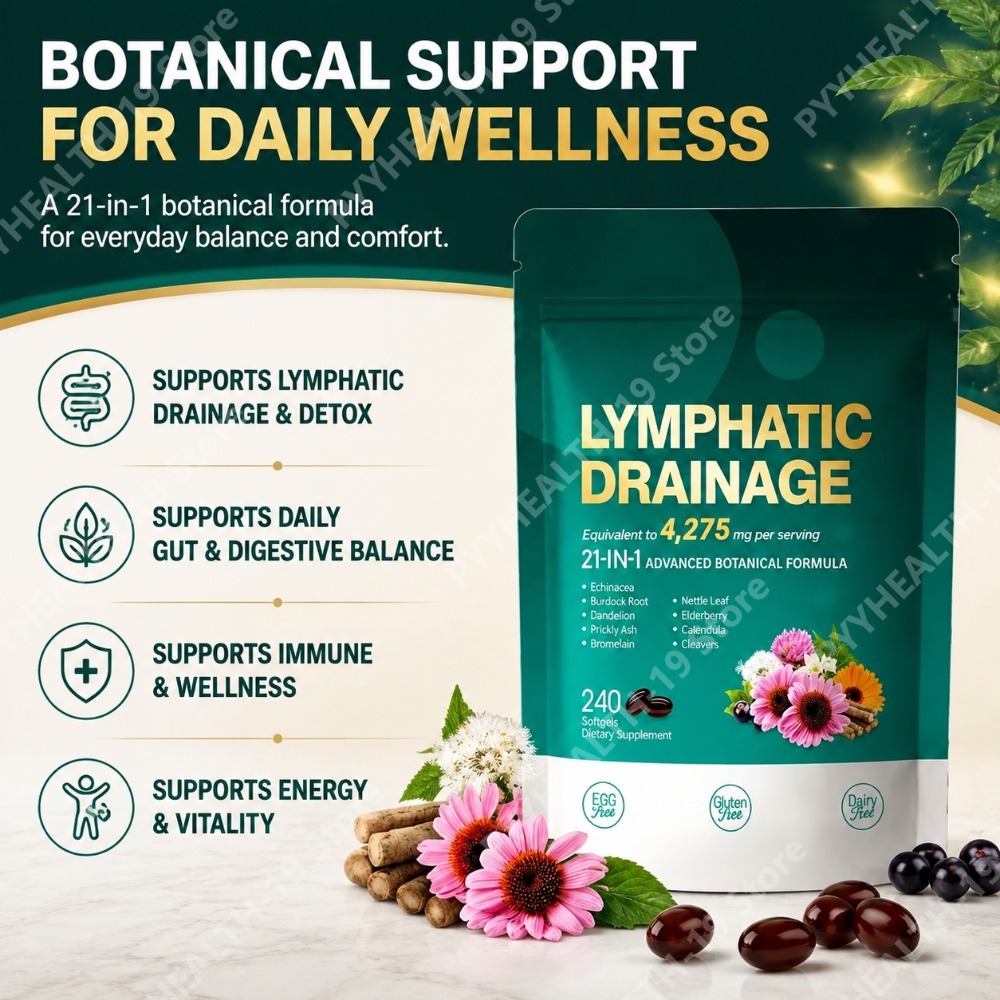 Cápsulas de Drenaje Linfático, - Herbal Wellness For You reseña y precio