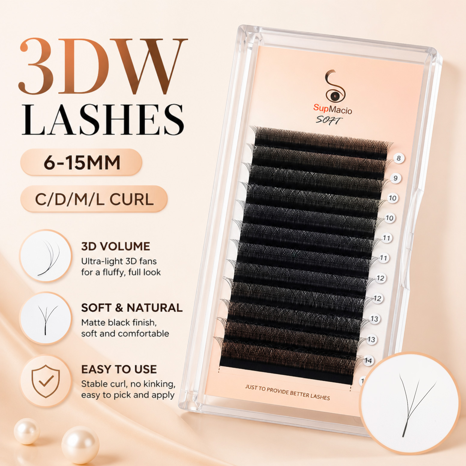 Extensiones de pestañas 3d W e - Red Clover Flower reseña y precio